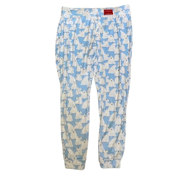 Target Polar Bear Soft Holiday Matching Family Pajama Set Wondershop™ Blue Large - Picture 8 of 13
